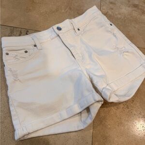White Levi’s Denim Shorts